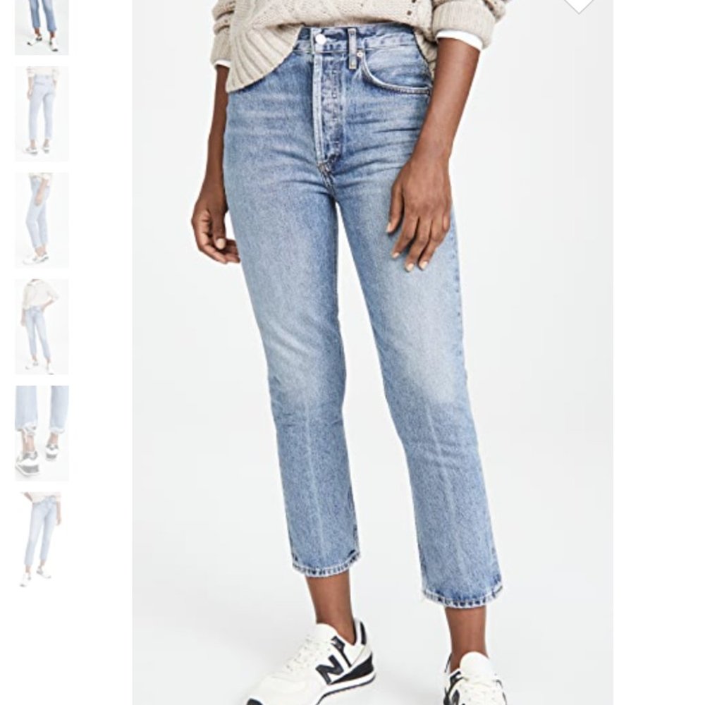 AGOLDE Riley High Rise in Emulsion Size 25